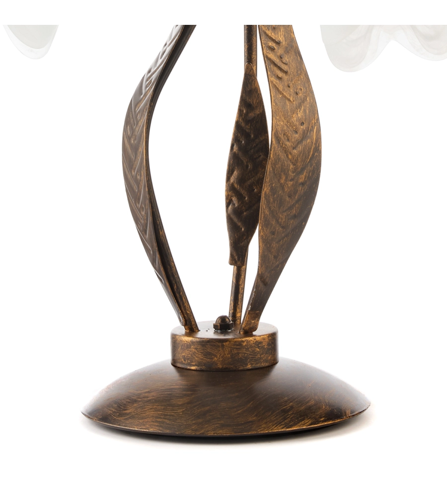 LAMPADA DA TAVOLO 3 LUCI ONLI "GRANDE" BRONZO E14